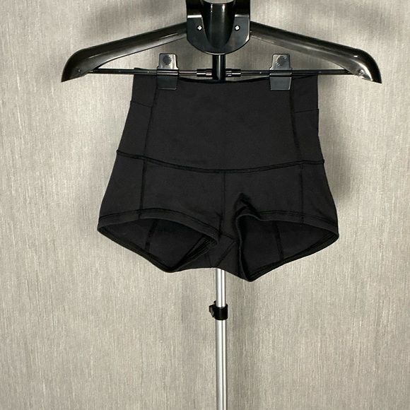 lululemon athletica Pants - Lululemon High-Waist Black Women's Active Shorts Size 4